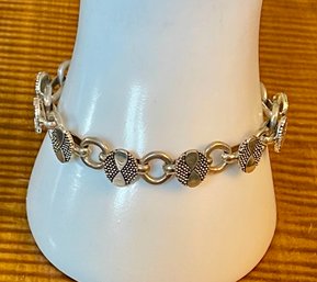 Sterling Silver Round Link 8' Bracelet - Handmade - Total Weight 27.1 Grams