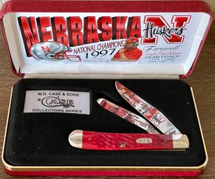1997 Nebraska National Champions W.R. Case & Sons Collector Series Knife In Original Box