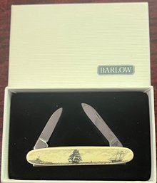 Barlow 2-blade Pocket Knife With Original Box