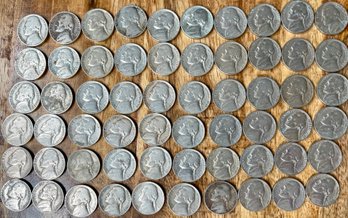(60) 1940 - 41 - 46 - 47 - 48- 49 Nickel Coins