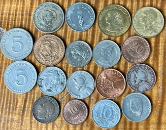 Assorted Foreign Coins - Panama - Mexico - Colombia - Dominican Republic - 1948 - 1973