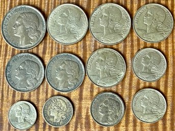 France Aluminum Bronze Coins Centimes - 1925 - 1974 - 5 - 10 - 20 - 50