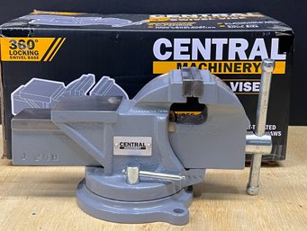 Central Machinery 3' Swivel Vise With Original Box