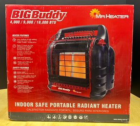 Mr Heater BigBuddy Indoor Safe Portable Radiant Heater With Original Box