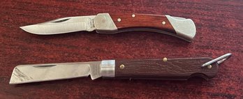 (2) Vintage Pocket Knives - Schrade Cutlery Uncle Henry & Klein Tools 1550-45