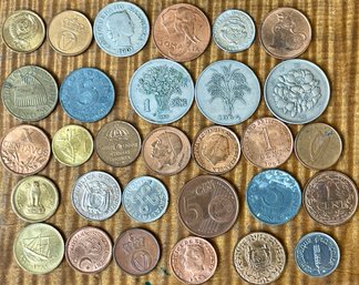 Foreign Coins - Myanmar Pyas - South Viet Nam Dong - Japan Yen - 1901 Swiss Rappen - Somalia - 1960 - 70's