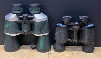 (2) Pairs Of Binoculars - Tasco 7 X 35 And Unmarked 10 X 50