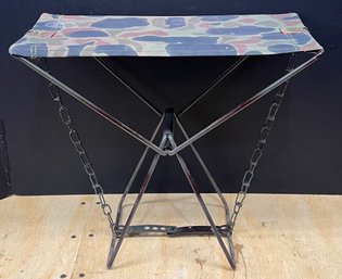 Vintage Camo Collapsible Camp Seat