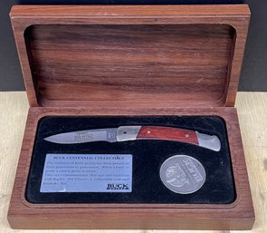 Buck Knives 100 Year Centennial Collectible Knife With Wood Case