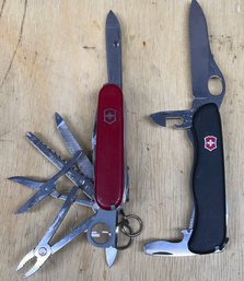 (2) Victoronix Swiss Made Army Knives - One Officer Suisse