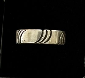 Sally Yazzie Navajo Sterling Silver Ring - Size 11.25 - Total Weight 6.6 Grams