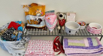 Pet Supplies - Toys, Diaper Holders, Raised Food Bowl Stands, Food Bowls, Leash, Comb, Bows