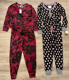 Kensie Onesie With Owls, Jenni Top And Pant Loungewear Ladies Size Medium With Tags
