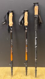 Pair Of Yukon Charlie's 135 Cm Trek Lite Poles With Cascade 46 Inch Trek Pole