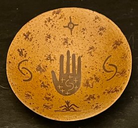 Aas-ku-mana Hopi Gwen Setalla 2.5' Signed Pottery Bowl