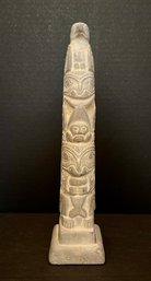 Carved Soapstone Northwestern 10' Totem Pole