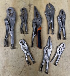 (8) Pairs Of Assorted Vice Grips