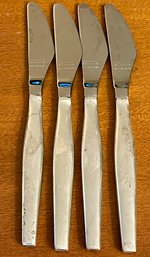 4 Gorham Sterling Silver Classique Spreader Knives - Total Weight 162 Grams