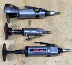 (3) Pneumatic Tools - 3' Air Cutters And Die Grinder