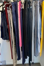 30 Pairs Of Ladies Size Medium 8-10 Stretch And Dress Pants - Gap, Anne Klein, Mizrahi, And More