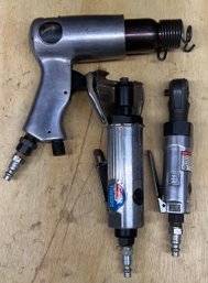 Ingersollrand Ratchet Wrench With Campbell Hausfeld Cut-off Tool & Heavy Duty Air Hammer