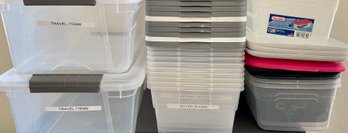 Lot Of Sterilite Storage Containers