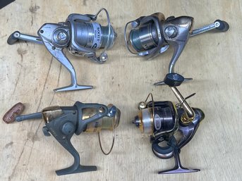 (4) Fishing Reels - Mitchell Avocet 2000 & G500UL With Sahara 1500FB & Eagle Claw XG610