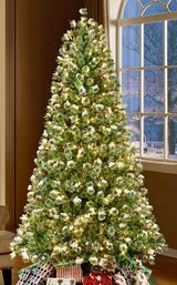 7.5 Foot Artifical Redland Spruced Lighted Christmas Tree With Box