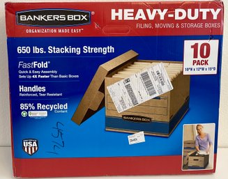 Compete 10 Pack Heavy Duty Bankers Boxes 10 X 15 X 12
