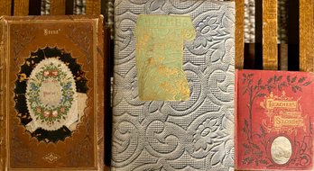 Antique Books - Complete Poetical Works Robert Burns  - Teachers Stories 1873 - 1903 Oliver Wendell Holmes