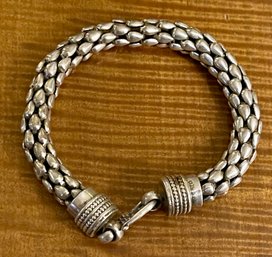 Sterling Silver Dragon Scale 7' Bracelet - Total Weight - 29.3 Grams