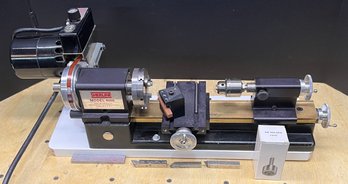 Sherline Model 4000 8' Table Top Lathe With Die Holder And Extra Bits