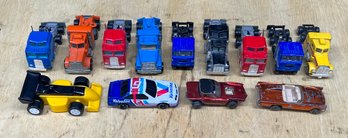 Assorted 1980's Hot Wheels And Yatming Semi And Cars