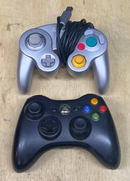 Nintendo GameCube And Xb0x 360 Controllers