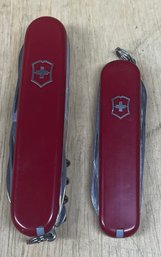 (2) Small Victorinox Swiss Made Army Knives