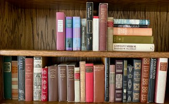 (2) Shelves Of Vintage Books - Herman Melville, Typee, Montaigne, Utopia, Charles Dickens, And More