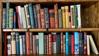 (2) Shelves Of Vintage Books - Carl Sandberg, Water Babies, Le Miserables, Scarlet Letter, And More