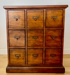 9 Drawer Solid Wood Apothecary  Cabinet