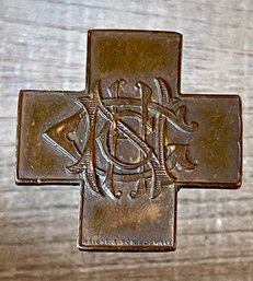 Wright & Son Edgware WW1 Bronze Cross Military Pin