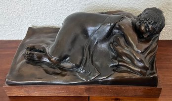 The Dreamer Bronze  1 Of 12 By Darlis Lamb On Wood Base