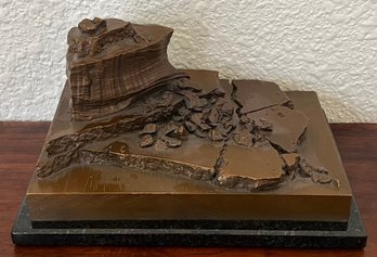 Mesa Ruins Bronze 6 Of 25 By Darlis Lamb On Black Marble Base