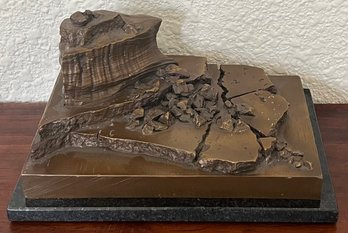 Mesa Ruins Bronze 8 Of 25 By Darlis Lamb On Black Marble Base