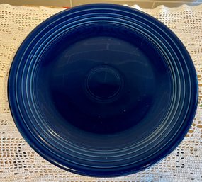 Vintage Cobalt Blue Round Serving Plate