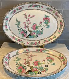 2 Maddock Made In England Indian Tree Large Platters
