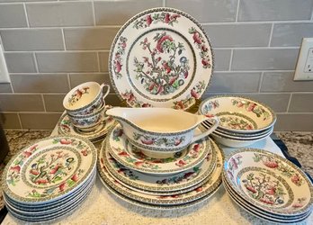 Johnson Bros England Indian Tree Dinnerware - Plates - Cups - Saucers - Bowls - Gravy Boat