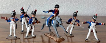 (6) Timpo Toys Made In Great Britain Soldier Plastic Figurines