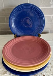 6 Assorted Color Vintage Fiestware Fiesta 10.25' Dinner Plates