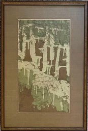 Original Darlis Lamb Abstract Batik In Frame