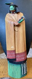 Vintage Hopi 9' Nuvadi Carved Cottonwood Maiden Signed