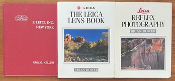 Leica Brian Bower Reflex Photography And Lens Books With Emil G. Keller E. Leitz NY Signed Hard Back
